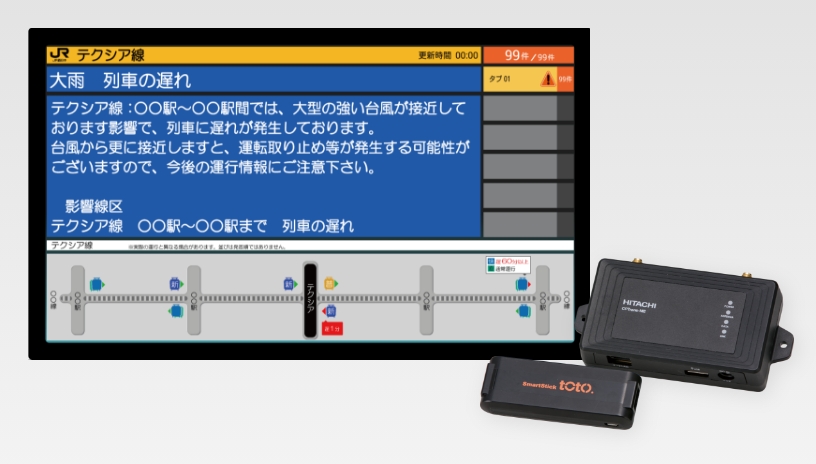 簡易情報提供端末 Scomm.
